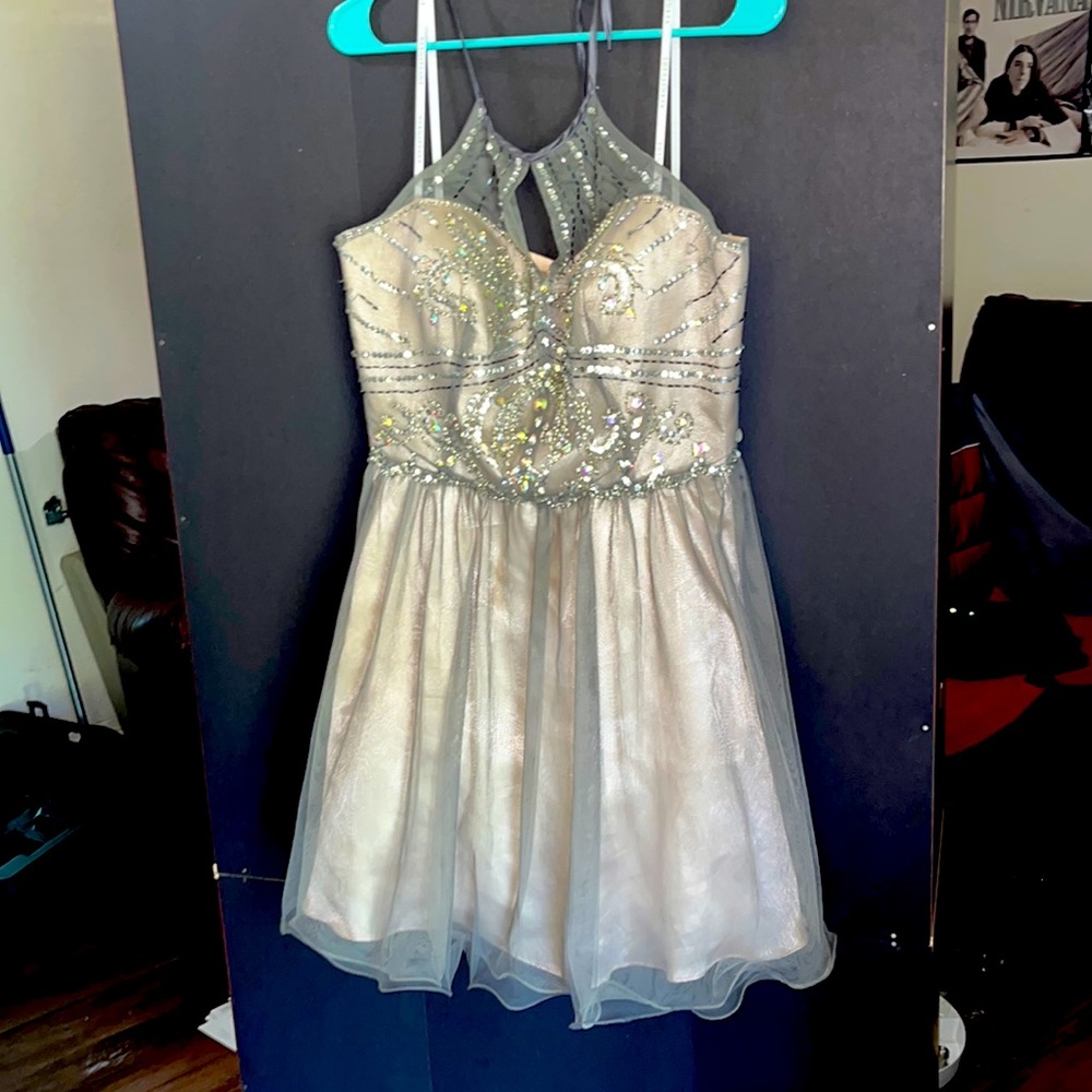 Brand: Masquerade Size: 13/14 Color: Gray, Pink and Holographic